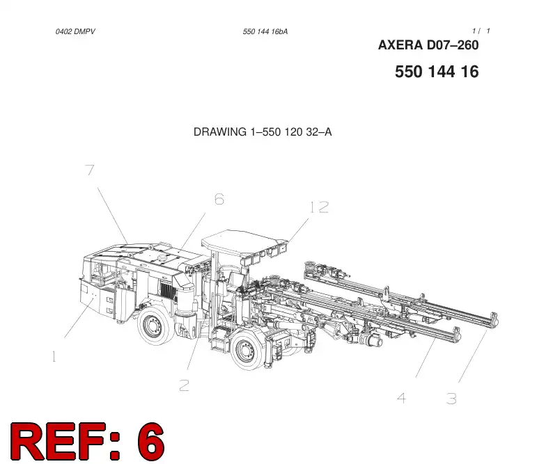 55014413 550 144 13 FINISHING MODULE - Sandvik Technical Drawing