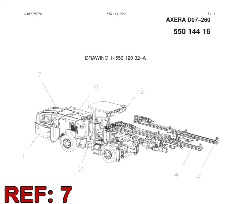 55014414 550 144 14 ELECTRIC MODULE - Sandvik Technical Drawing