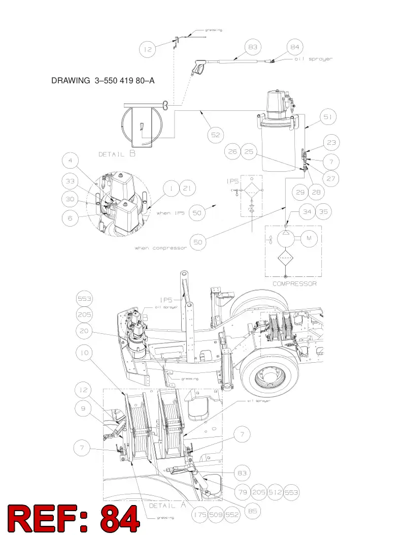 55014447 550 144 47 NOZZLE - Sandvik Technical Drawing
