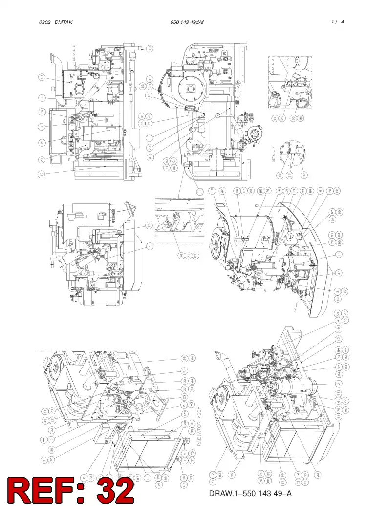 55014582 550 145 82 COOLING TUBE - Sandvik Technical Drawing