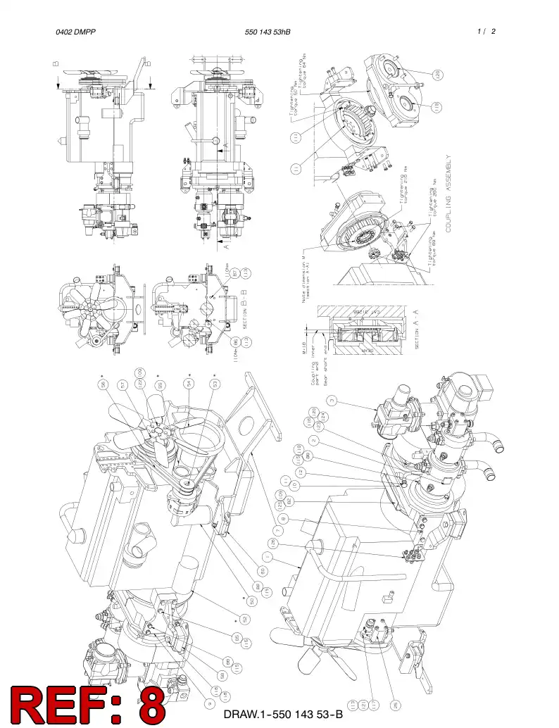 55014785 550 147 85 SUPPORTING BLOCK - Sandvik Technical Drawing