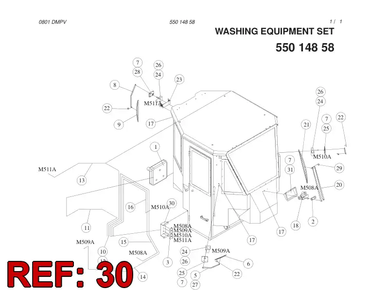 55014828 550 148 28 PLATE - Sandvik Technical Drawing