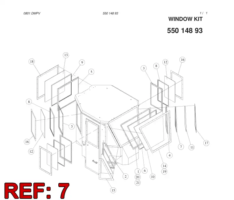 55014877 550 148 77 SEAL BAND - Sandvik Technical Drawing