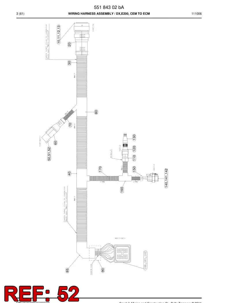 550 148 82 Male contact - drawing