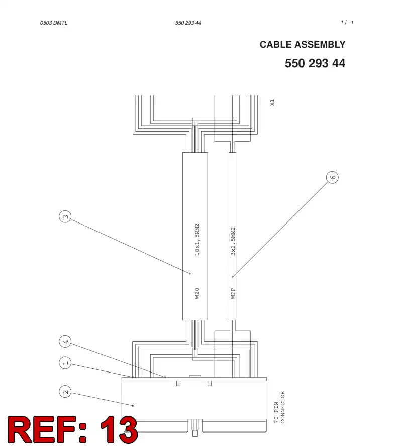 55014883 550 148 83 FEMALE CONTACT - Sandvik Technical Drawing