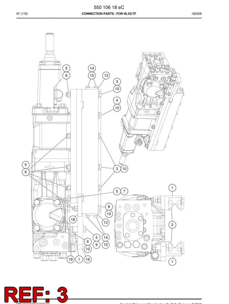 55014896a 550 148 96a Hexagon head bolt - Sandvik Technical Drawing