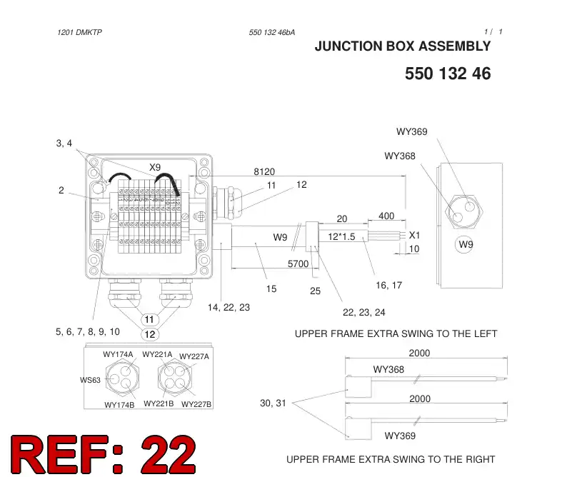 55014943 550 149 43 Gasket - Sandvik Technical Drawing