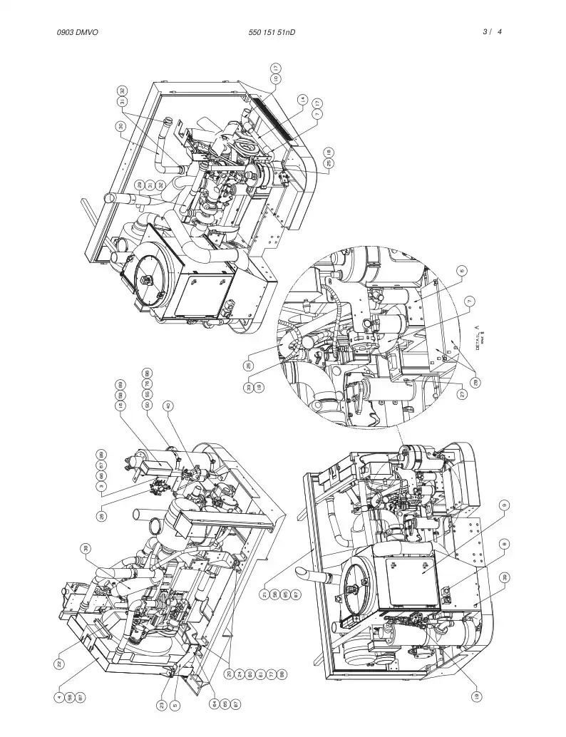 55015151nD 550 151 51nD POWERPACK ASSEMBLY - Sandvik Technical Drawing