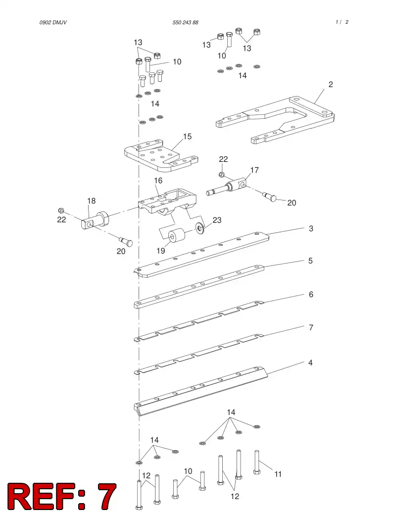 55015181 550 151 81 Shim - Sandvik Technical Drawing