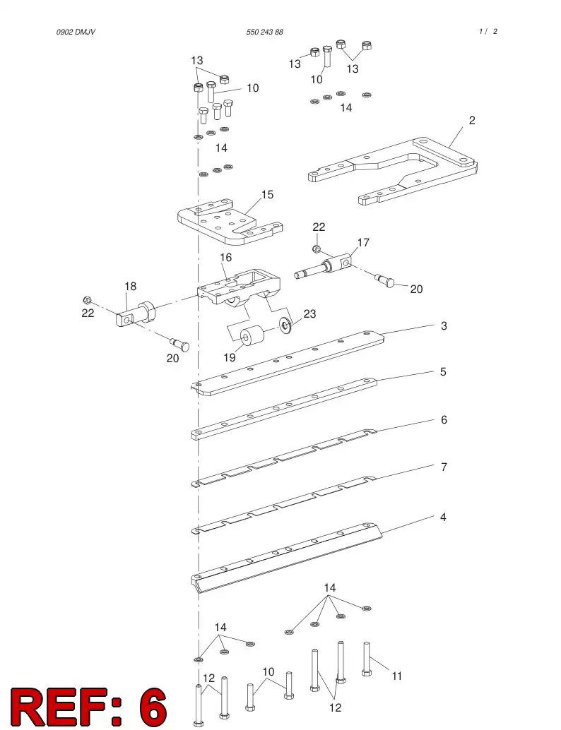 55015182 550 151 82 Shim - Sandvik Technical Drawing