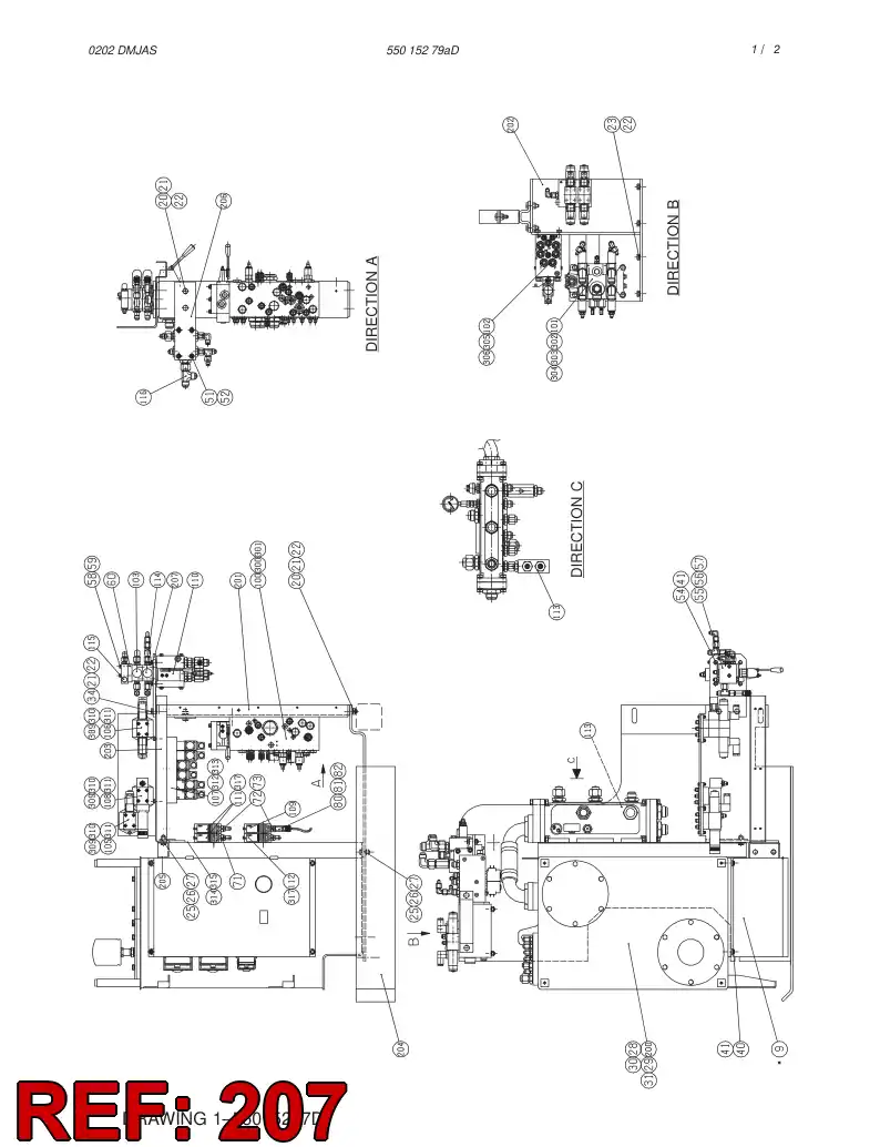 55015280 550 152 80 PLATE - Sandvik Technical Drawing