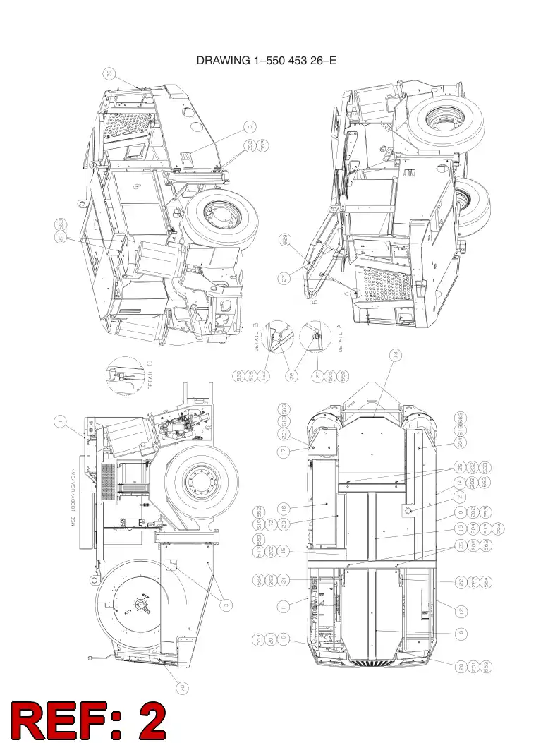 55015312 550 153 12 RUBBER SHEET - Sandvik Technical Drawing