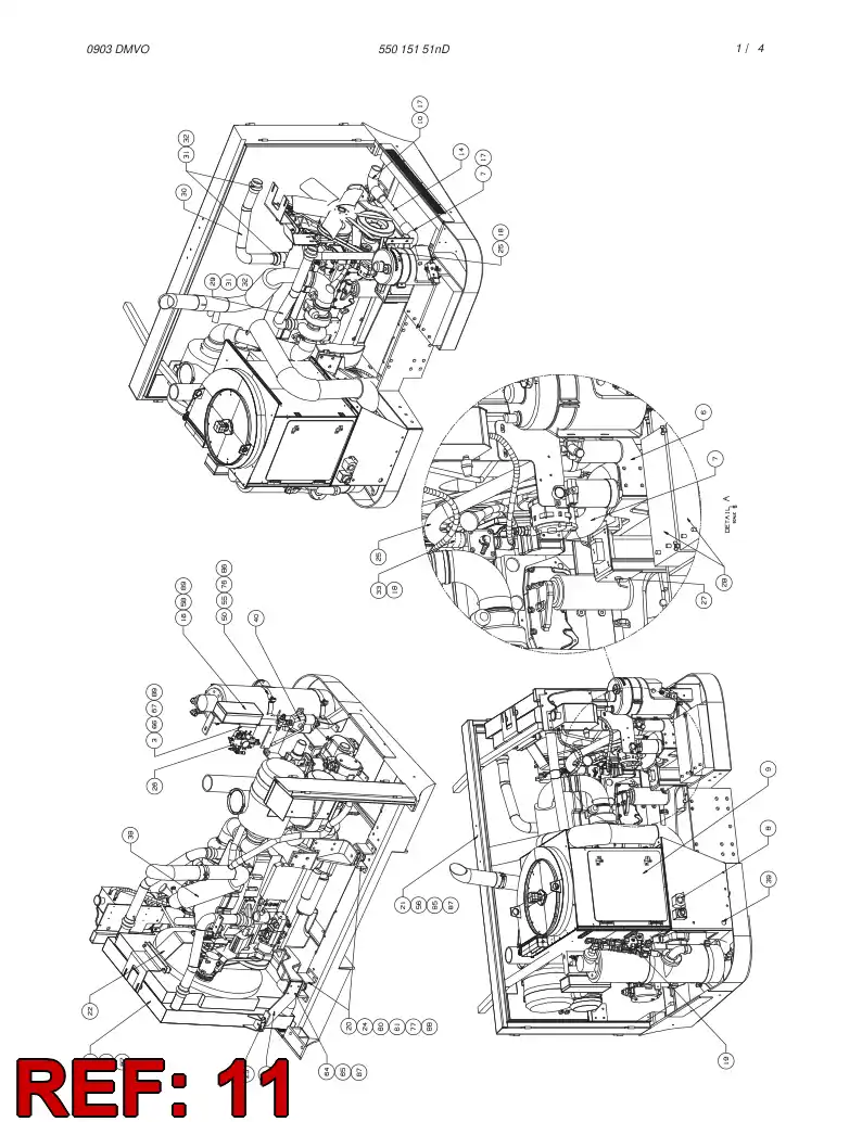 55015342 550 153 42 FUEL SYSTEM - Sandvik Technical Drawing
