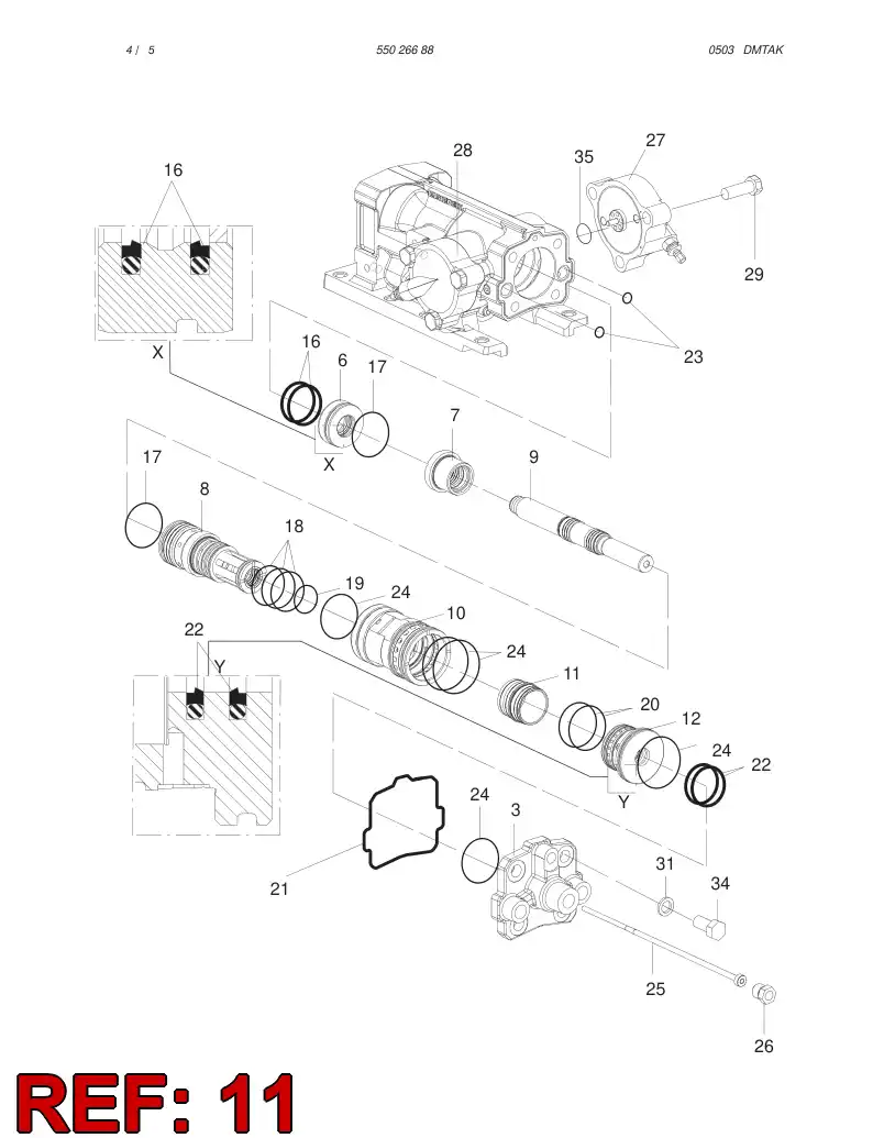 55015462 550 154 62 DISTRIBUTOR - Sandvik Technical Drawing