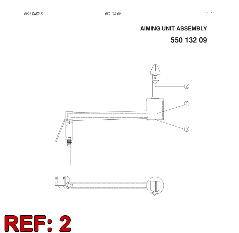 55015470 550 154 70 FASTENER ASSEMBLY - Sandvik Technical Drawing
