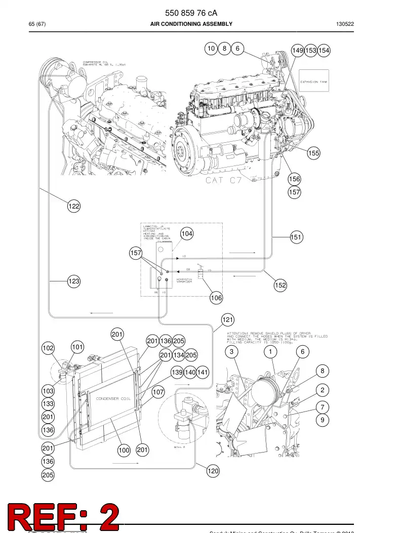 55015552a 550 155 52a Bracket - Sandvik Technical Drawing