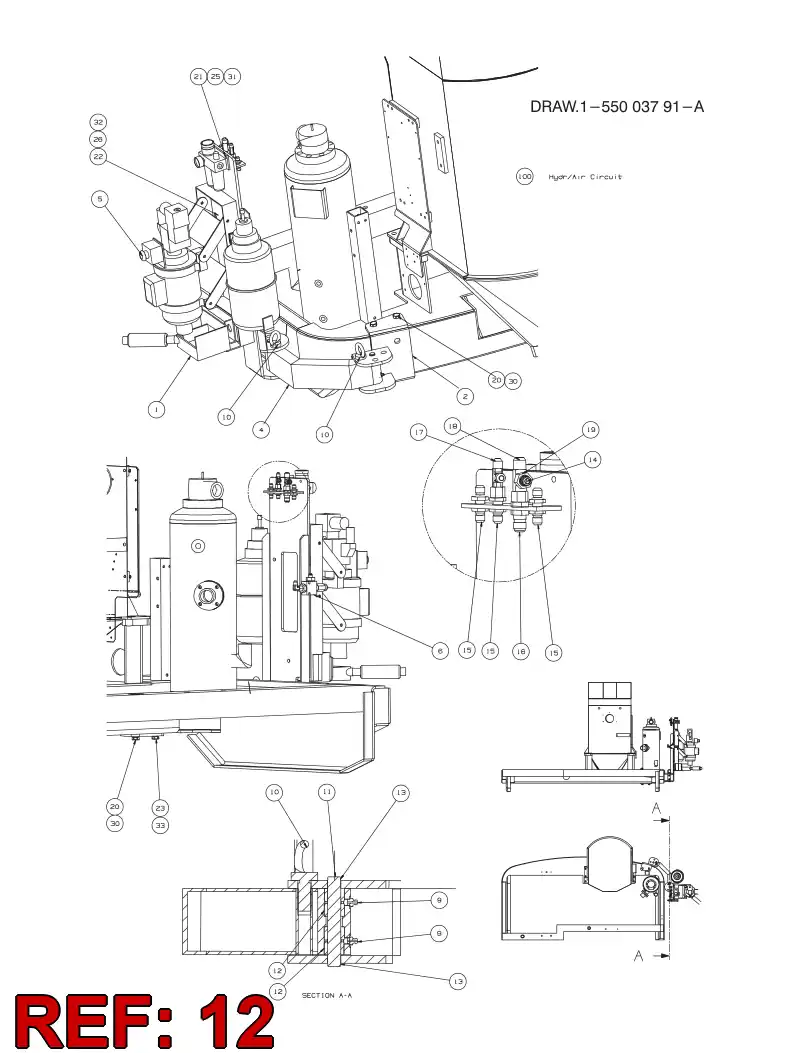 55015644 550 156 44 Bushing, Bearing - Sandvik Technical Drawing