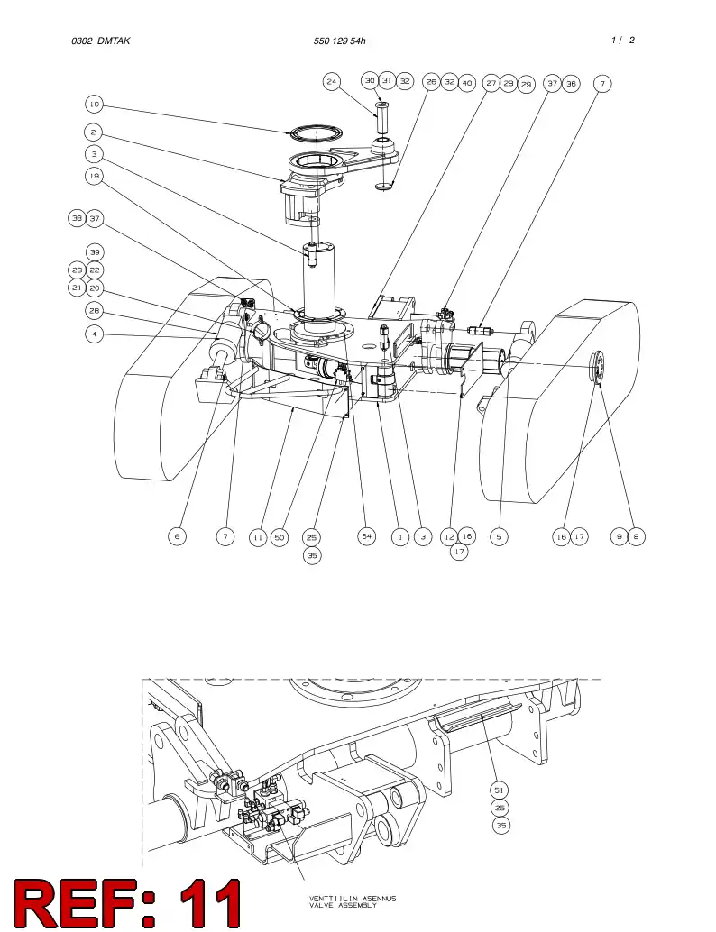 55015655 550 156 55 GUARD - Sandvik Technical Drawing