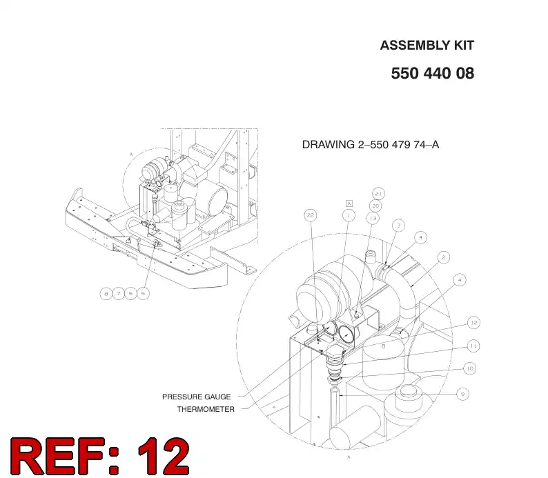 55015661 550 156 61 PLUG - Sandvik Technical Drawing