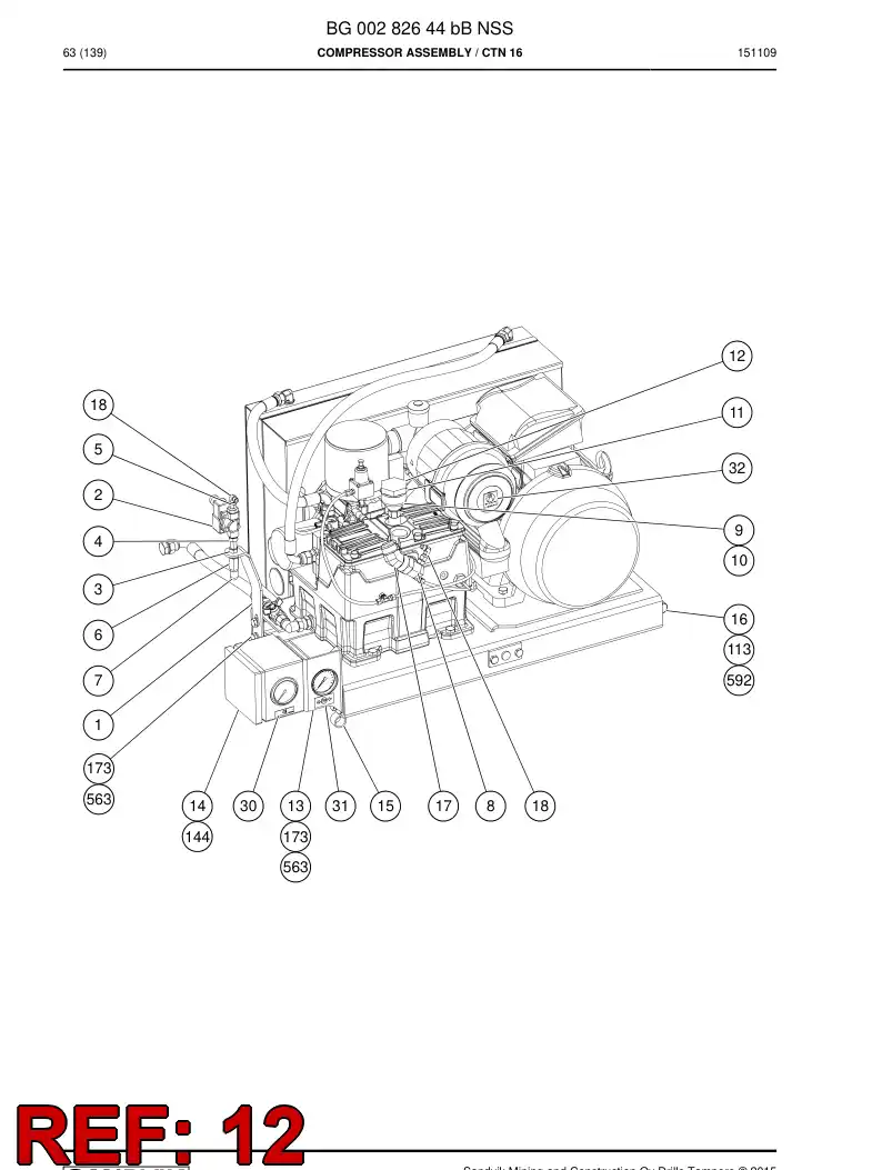55015661a 550 156 61a CONECTOR - Sandvik Technical Drawing