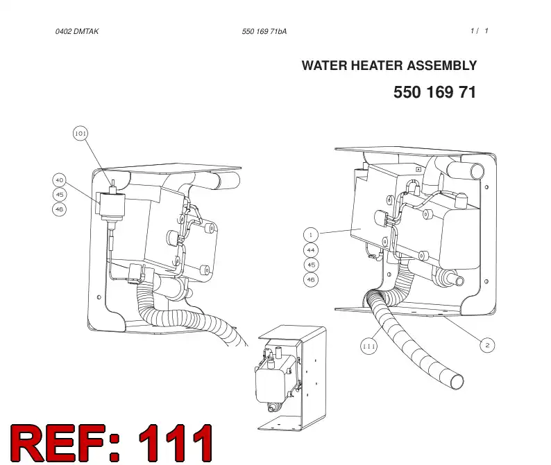 55015676 550 156 76 ASSEMBLY KIT - Sandvik Technical Drawing