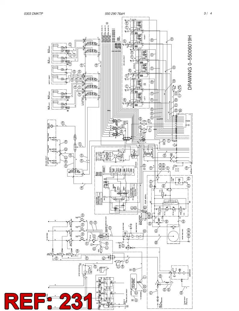 55015686 550 156 86 HYDRAULIC HOSE ASSEMBLY - Sandvik Technical Drawing