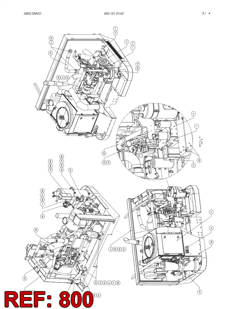 55015739 550 157 39 HOSE SET - Sandvik Technical Drawing