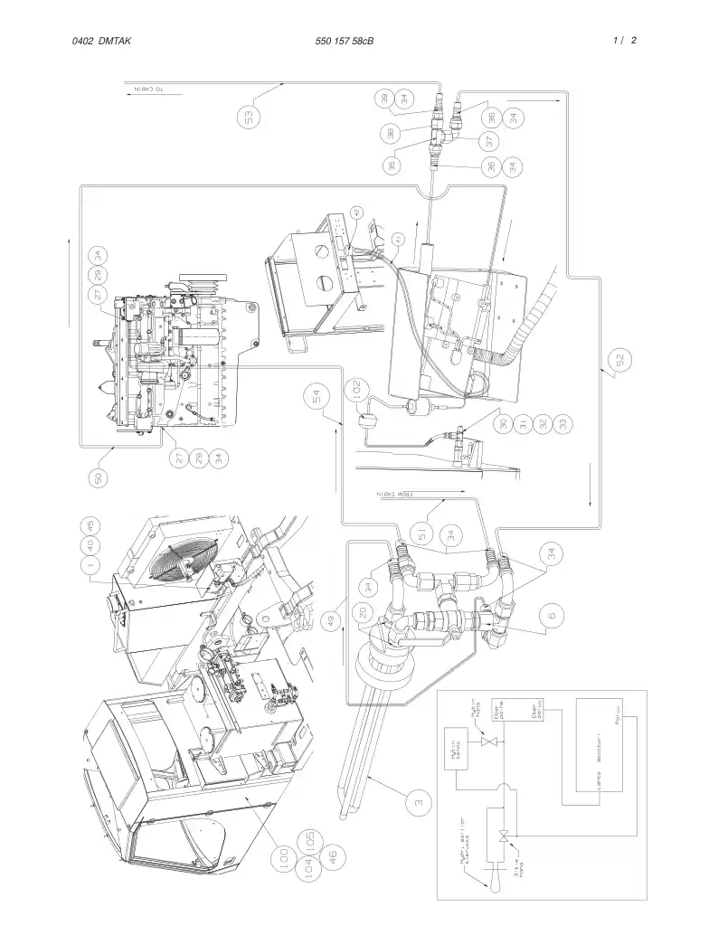 55015758jE 550 157 58jE WATER HEATER ASSEMBLY - Sandvik Technical Drawing