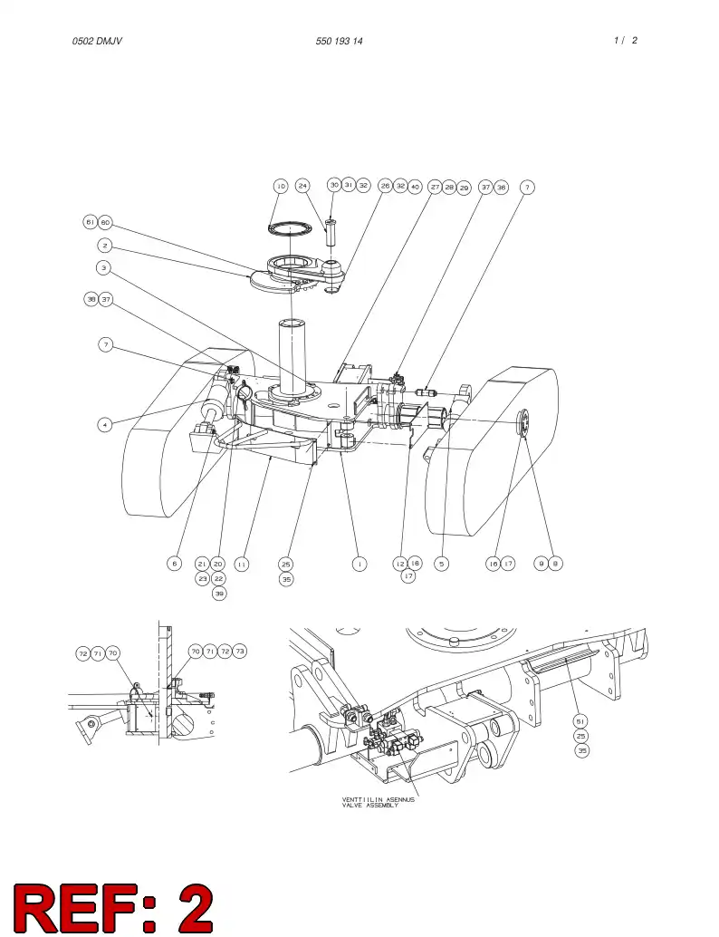 55015763 550 157 63 ASSEMBLY - Sandvik Technical Drawing