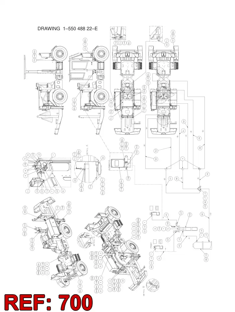 55015794 550 157 94 CENTRAL UNIT - Sandvik Technical Drawing