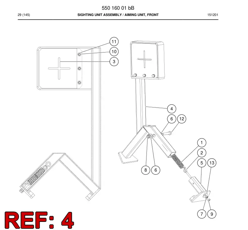55015930 550 159 30 Sighting Unit - Sandvik Technical Drawing
