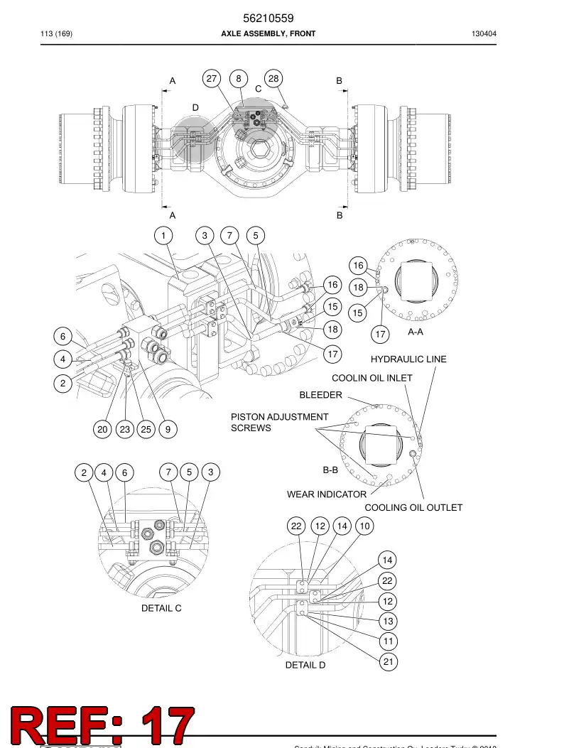 55016007 550 160 07 Adapter (hydraulic) - Sandvik Technical Drawing