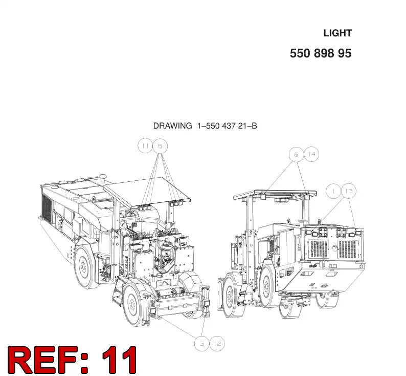 55016009 550 160 09 ELECTRIC COMPONENT ASSEMBLY - Sandvik Technical Drawing