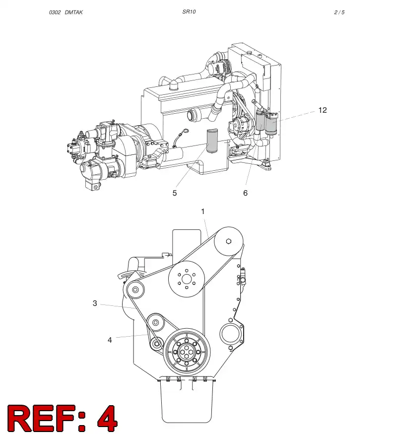 55016165 550 161 65 VEE-BELT - Sandvik Technical Drawing
