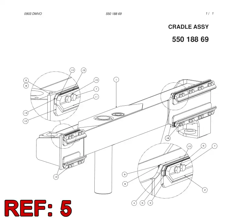55016406 550 164 06 Spacer - Sandvik Technical Drawing