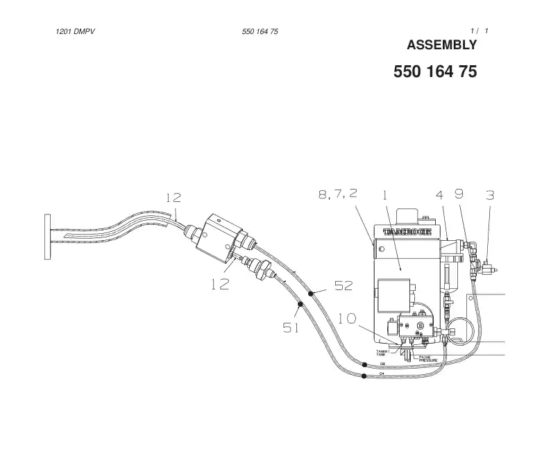 55016475 550 164 75  - Sandvik Technical Drawing