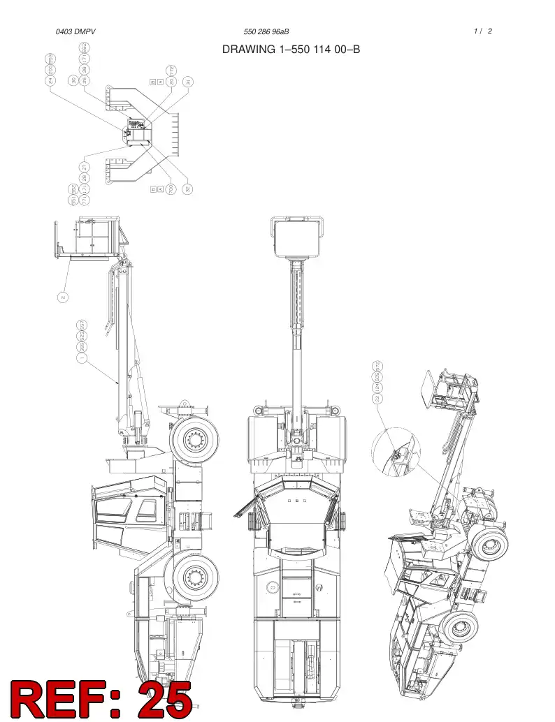 55016513 550 165 13 COVER PLATE - Sandvik Technical Drawing
