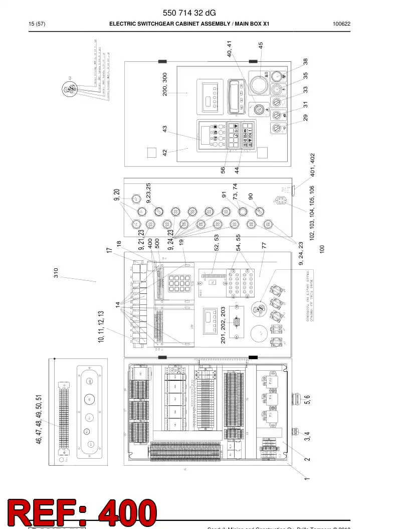 55016554 550 165 54 PLUG CONNECTOR - Sandvik Technical Drawing