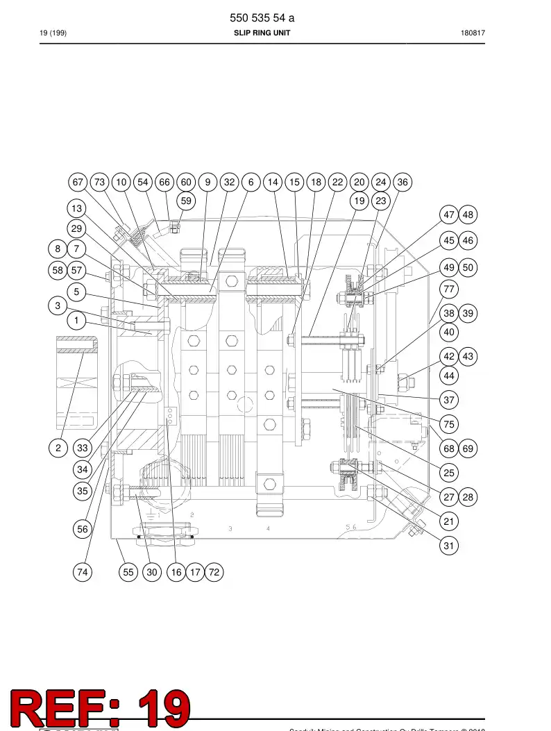 55016634 550 166 34 TIE ROD - Sandvik Technical Drawing
