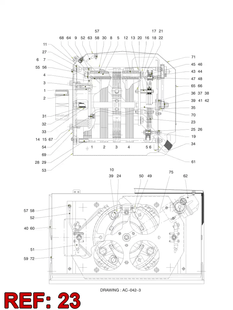 55016638 550 166 38 RUBBER BUSHING - Sandvik Technical Drawing