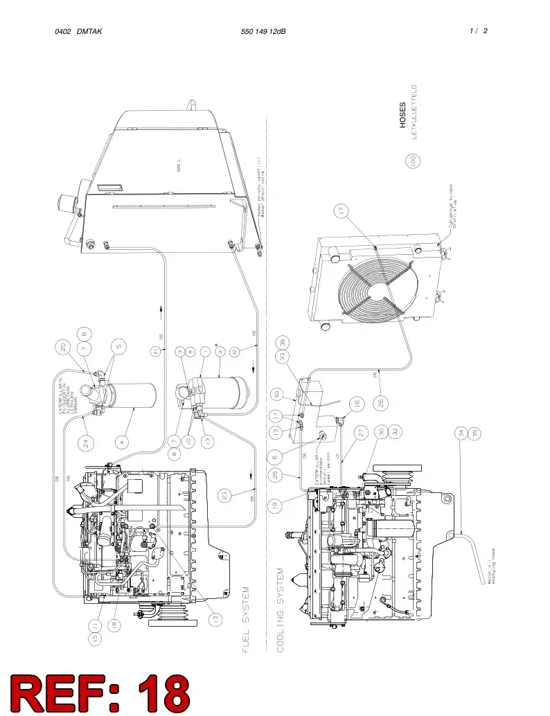 55016758 550 167 58 ADAPTER (HYDRAULIC) - Sandvik Technical Drawing