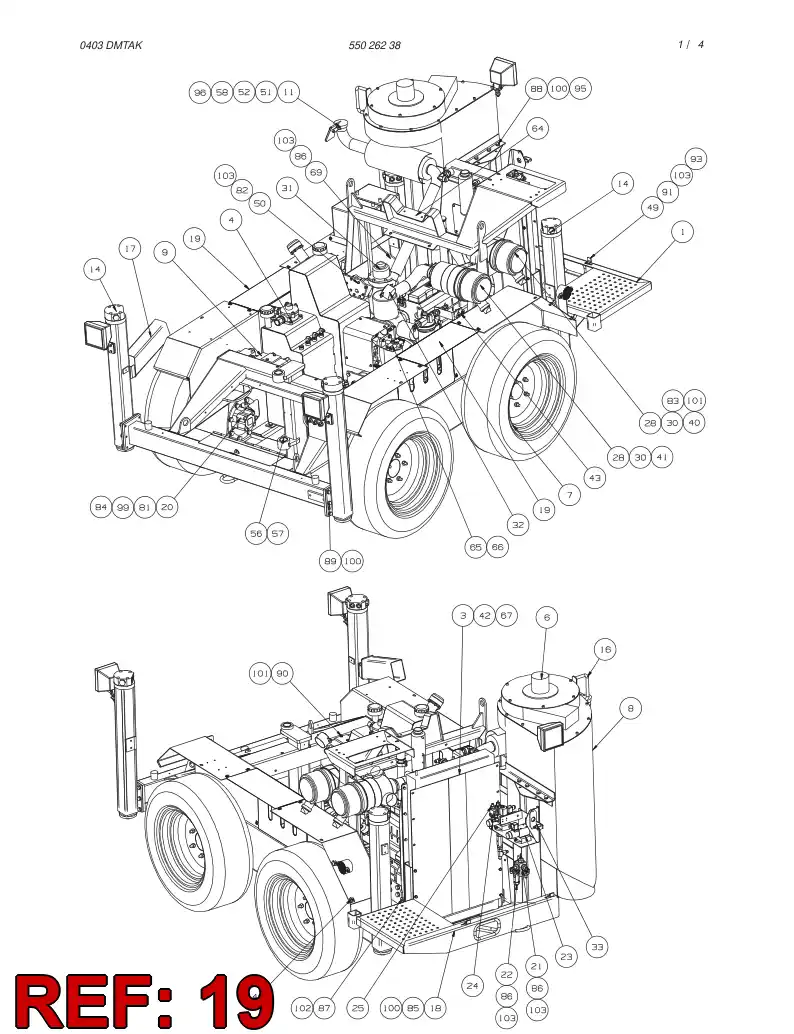 55016851 550 168 51 SPLASH SHIELD - Sandvik Technical Drawing