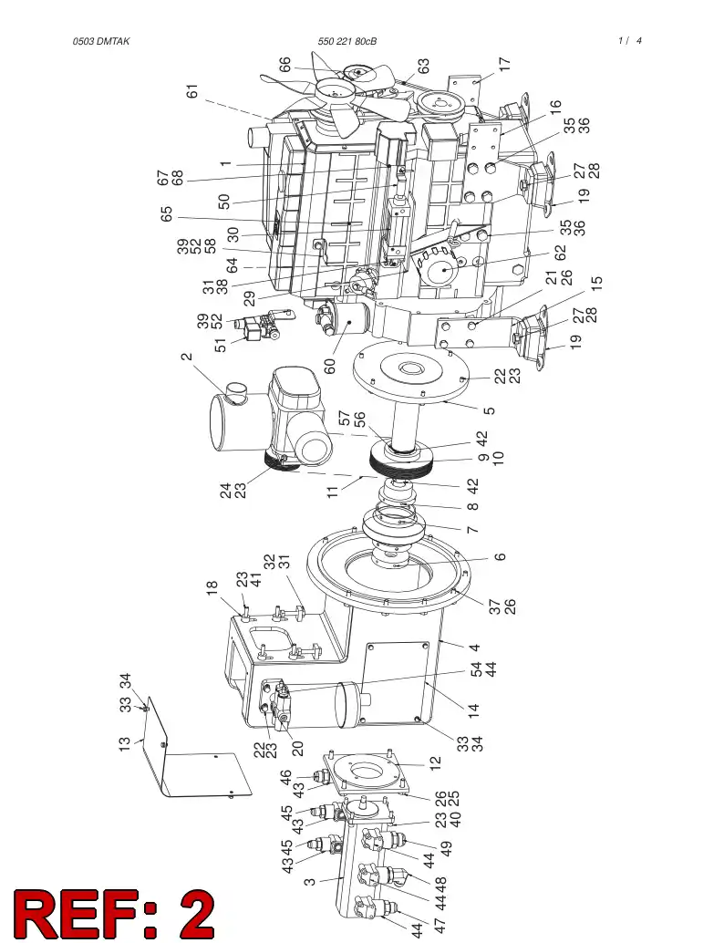 55016899 550 168 99 COMPRESSOR - Sandvik Technical Drawing