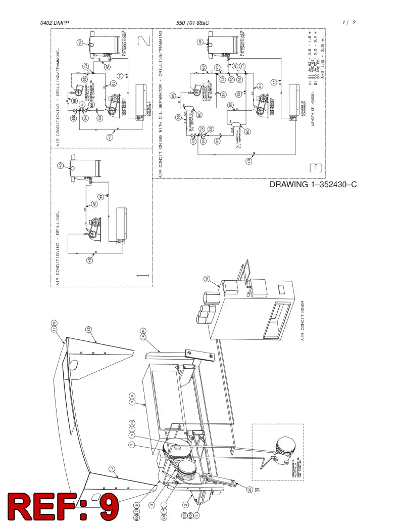 55016902 550 169 02 CONDENSER - Sandvik Technical Drawing