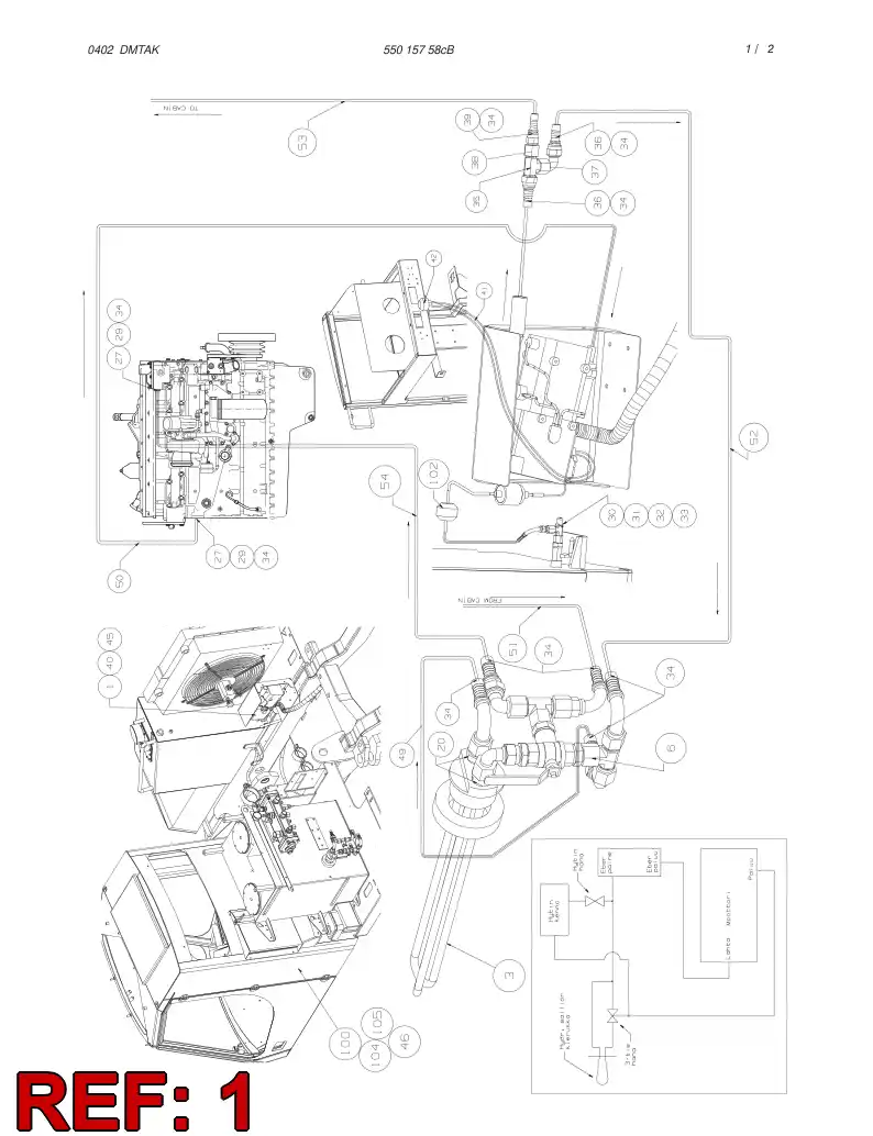 55016971 550 169 71 WATER HEATER ASSEMBLY - Sandvik Technical Drawing