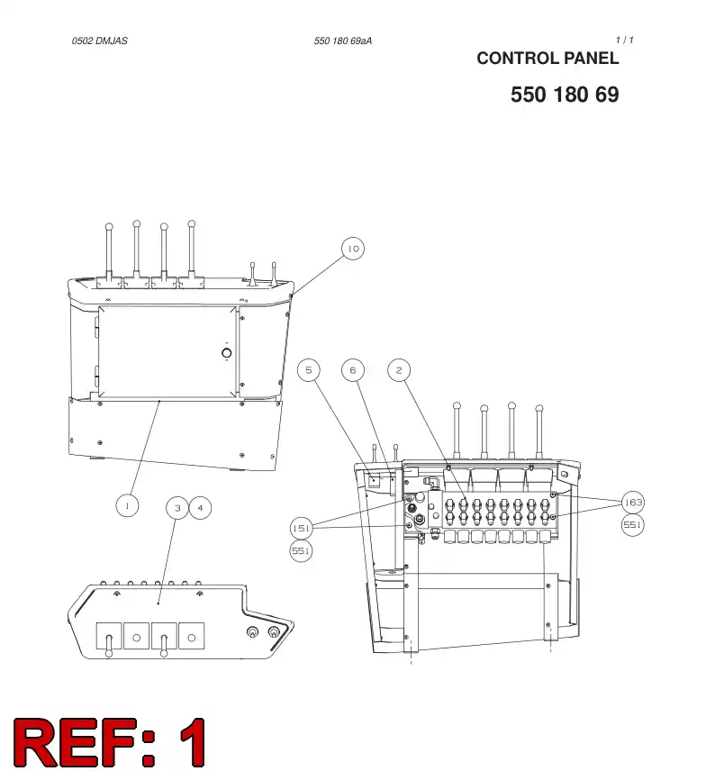 55017068 550 170 68 BRACKET - Sandvik Technical Drawing