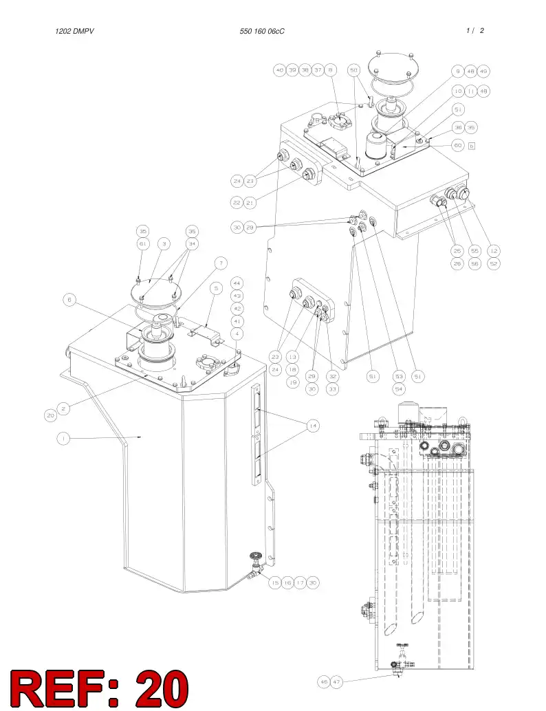 55017091 550 170 91 GASKET - Sandvik Technical Drawing