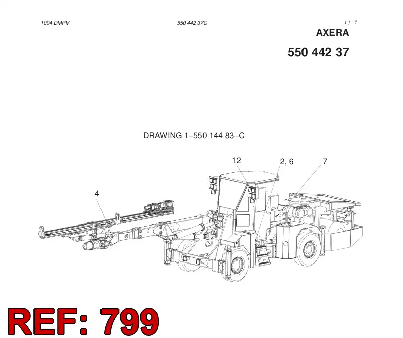 55017142 550 171 42 SCREW SET - Sandvik Technical Drawing