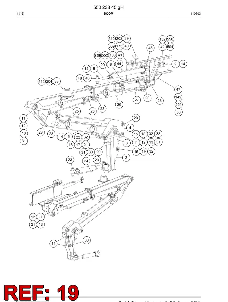 55017148b 550 171 48b Pin - Sandvik Technical Drawing
