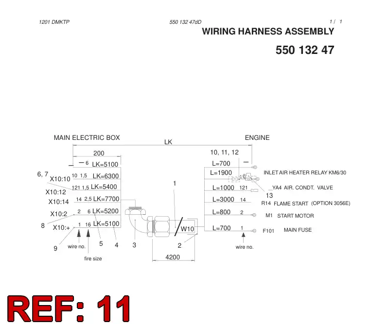 55017162 550 171 62 FUSE BASE - Sandvik Technical Drawing